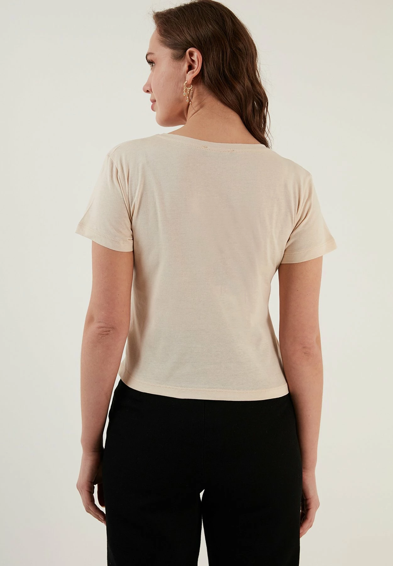 LELA T-Shirt Print - Stone 5 LELA T-Shirt Print - Stone - Afbeelding 3