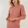 LELA Regular Fit - Trui - Dusty Rose -LELA Winkel b66120ac40e64e9397ccda12f36fb469
