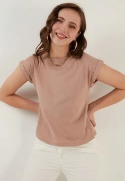 LELA Basic - T-Shirt Basic - Biscuit Color -LELA Winkel b80bd5ac3ea4419abffed6da88ebea11