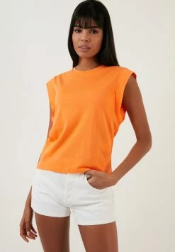 LELA Crew Neck- Top - Orange -LELA Winkel b9c3685ed67e485da047cd829291369c