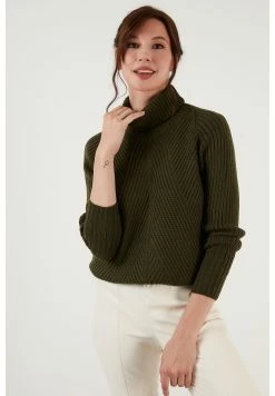 LELA Regular Fit - Trui - Khaki -LELA Winkel ba1a9e7efe2840f493b2fe926a9fa40b