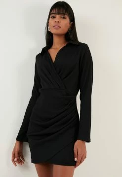 LELA Slim Fit - Etui-Jurk - Black -LELA Winkel ba2d362d8c124a44aebe54c180722c65