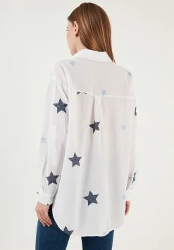 LELA Loose Fit - Overhemdblouse - Dark Blue -LELA Winkel bba38aca8b7c47b19554fbc68b313010