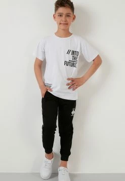 LELA Regular Fit - T-Shirt Print - White