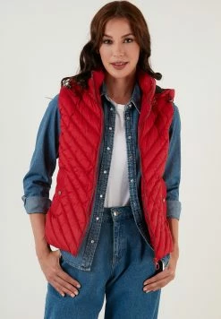 LELA Regular Fit - Bodywarmer - Red -LELA Winkel be5f0d8ea19c40aeaa74b1040660317f