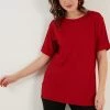 LELA Slim Fit - Blouse - Red -LELA Winkel bf17aca6a576460caae953758aa235c0