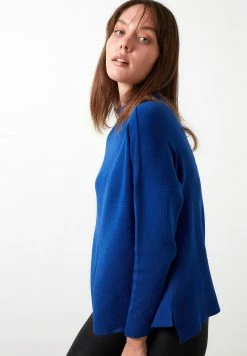 LELA Long Back- Trui - Ink Blue 7 LELA Long Back- Trui - Ink Blue -LELA Winkel c1e4c683aa914f4ea7c2be3e692feac7