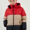 LELA Removable Hooded Inflatable - Winterjas - Red-Stone Colored-Navy Blue -LELA Winkel c3135231c4464b44a1685e0e090d7413