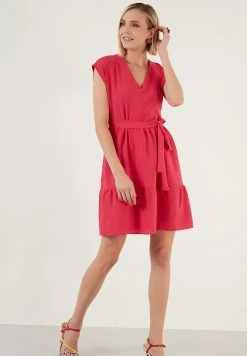 LELA Regular Fit - Jurk - Fuchsia -LELA Winkel c31a58b2a66343c39129f1d30ee9ff4d