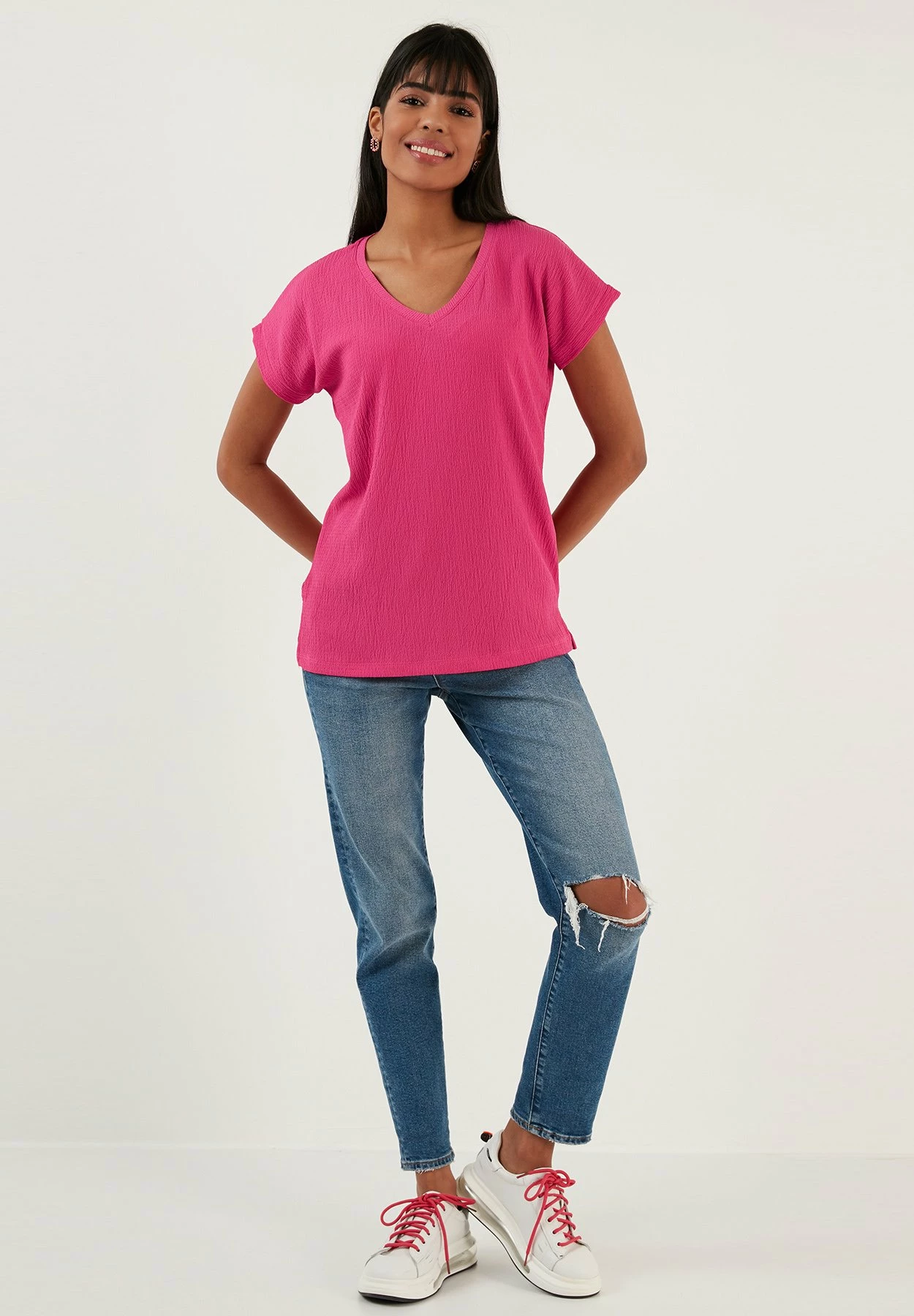 LELA Regular Fit - Blouse - Fuchsia 8 LELA Regular Fit - Blouse - Fuchsia - Afbeelding 6