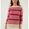 LELA Regular Fit - Trui - Beige Fuchsia -LELA Winkel c3c5c74bd3db4130bcaff5fc6f0e791a