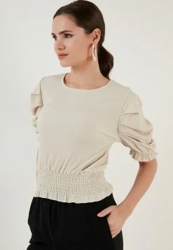 LELA Blouse - Stone -LELA Winkel c8269945c26745548f498d421e3a3b33