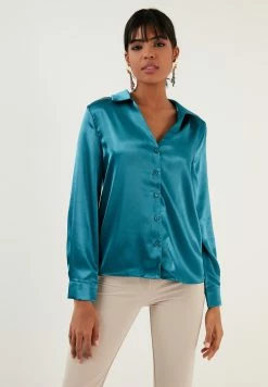 LELA Regular Fit - Overhemdblouse - Green