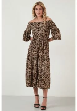 LELA Slim Fit - Jurk - Leopard -LELA Winkel cb180b07b93d4450bd7e6cb2d8c7ccfd