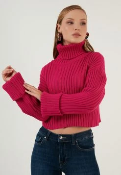 LELA Loose Fit - Trui - Fuchsia -LELA Winkel cb1b083c8fec49d0a06728dba95a6782