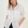 LELA Loose Fit - Overhemdblouse - White -LELA Winkel ce1da6f948734bbbaf14ced3271d37c1