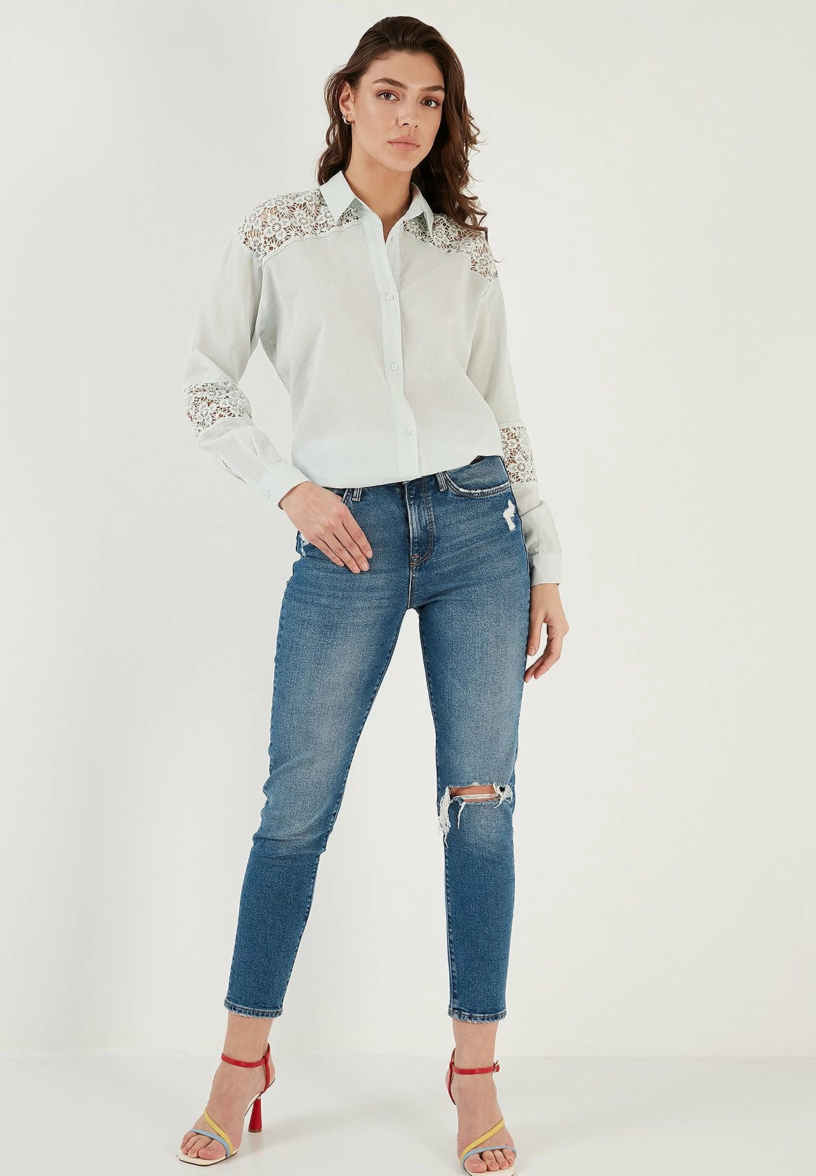 LELA Regular Fit - Overhemdblouse - Mint 4 LELA Regular Fit - Overhemdblouse - Mint - Afbeelding 2