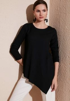 LELA Regular Fit - Blouse - Black -LELA Winkel ce81fddca5c94032aad3ca878a1417a9