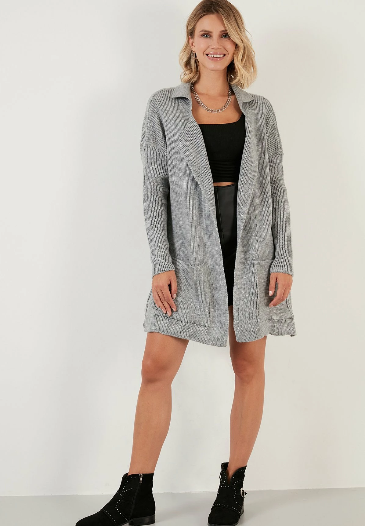 LELA Regular Fit - Vest - Grey 4 LELA Regular Fit - Vest - Grey - Afbeelding 2