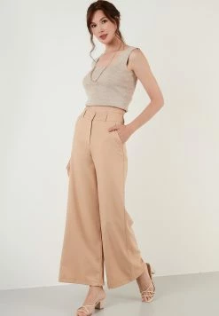 LELA Regular Fit - Broek - Stone -LELA Winkel d35d07a0fe894174bfe06a73a1d1c491