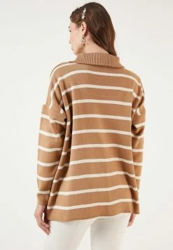 LELA Trui - Camel/Light Stone -LELA Winkel d3b417a340a34b31947a52f643aee9b4