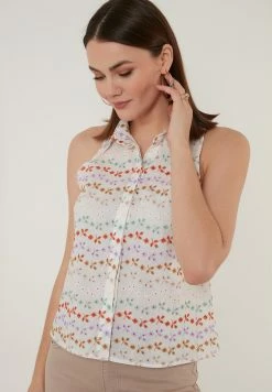 LELA Regular Fit - Overhemdblouse - White Lilac 10 LELA Regular Fit - Overhemdblouse - White Lilac -LELA Winkel d5e5771896dc476b822196e0a1142d1c