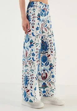 LELA Broek - White/Blue -LELA Winkel d6c7ee049e624e0db40994fb9cbe7576