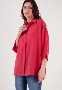 LELA Overhemd - Dark Fuchsia -LELA Winkel d70331df44874d869a4ad1701e3d6dd1