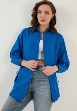 LELA Overhemdblouse - Royal Blue -LELA Winkel d713fa5a6514407c934bc5b9de913485