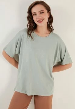 LELA Loose Fit - Blouse - Almond Green -LELA Winkel d71623a27ce8470781724f51c28d1dfb