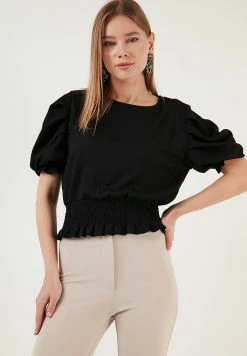LELA Blouse - Black -LELA Winkel d875ac1ea53a4349afa2341660efda1d