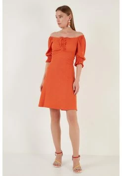 LELA Regular Fit - Jurk - Dark Orange -LELA Winkel d945e0902900475dab4b62c43f7ded0e