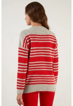 LELA Regular Fit - Trui - Light Grey Orange -LELA Winkel d956868084ce4173a98576c80ad43c51