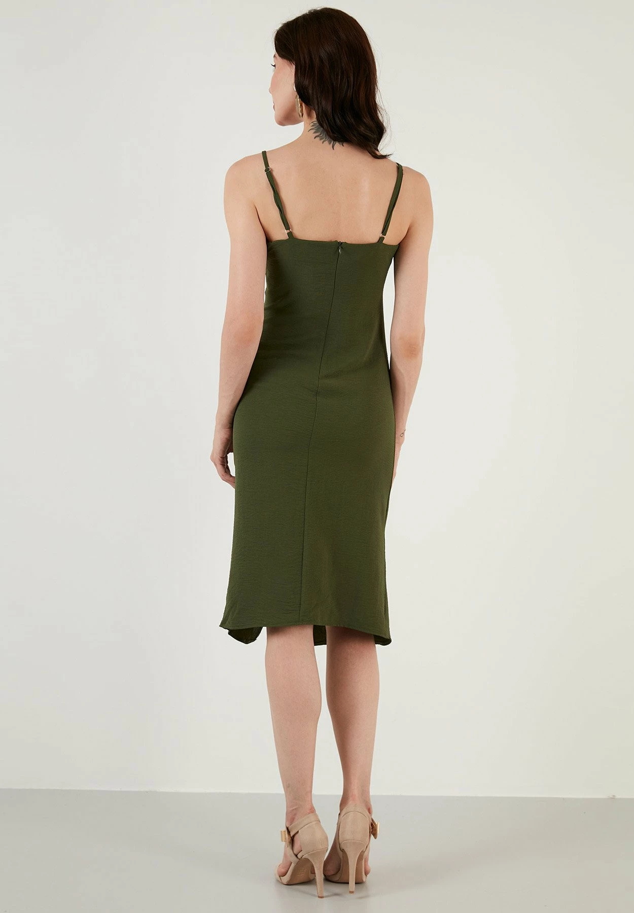 LELA Jurk - Light Khaki 5 LELA Jurk - Light Khaki - Afbeelding 3