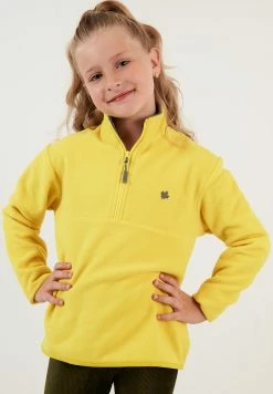 LELA Fleece Trui - Yellow -LELA Winkel da6e9a875e684b17a9e1c07b56a8a6ec