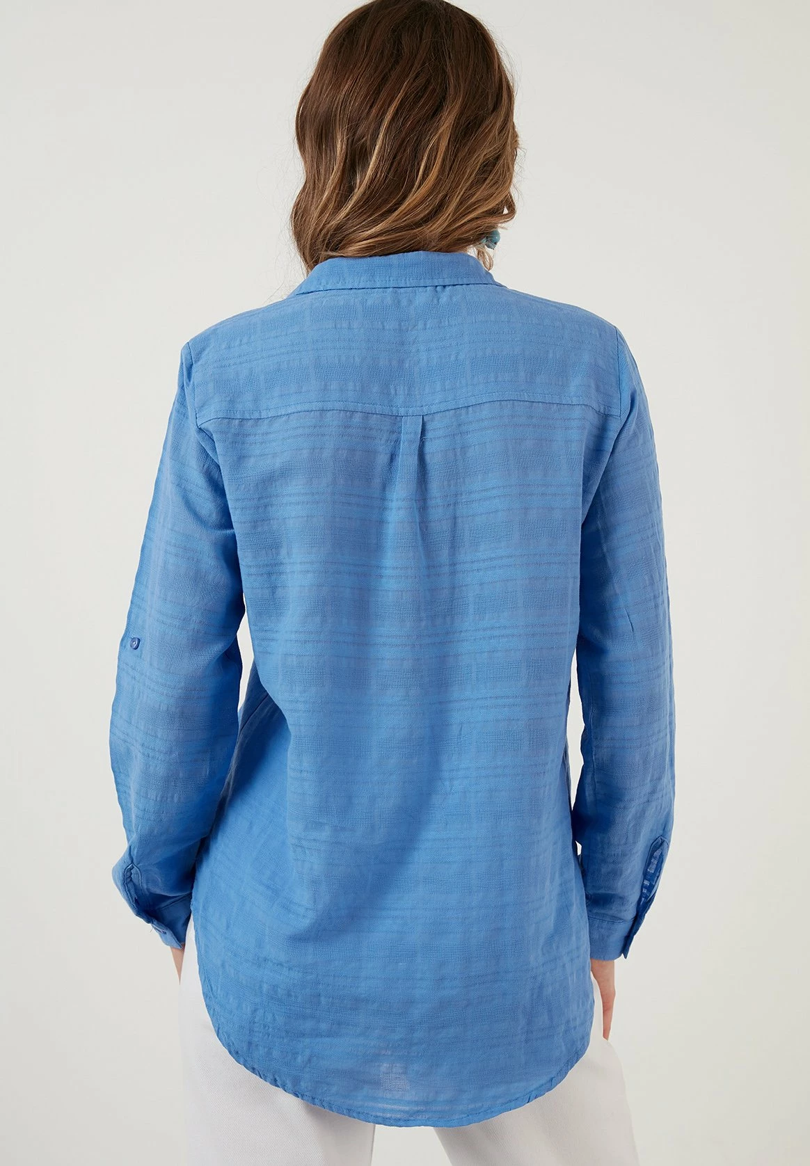 LELA Overhemdblouse - Dark Blue 4 LELA Overhemdblouse - Dark Blue - Afbeelding 2