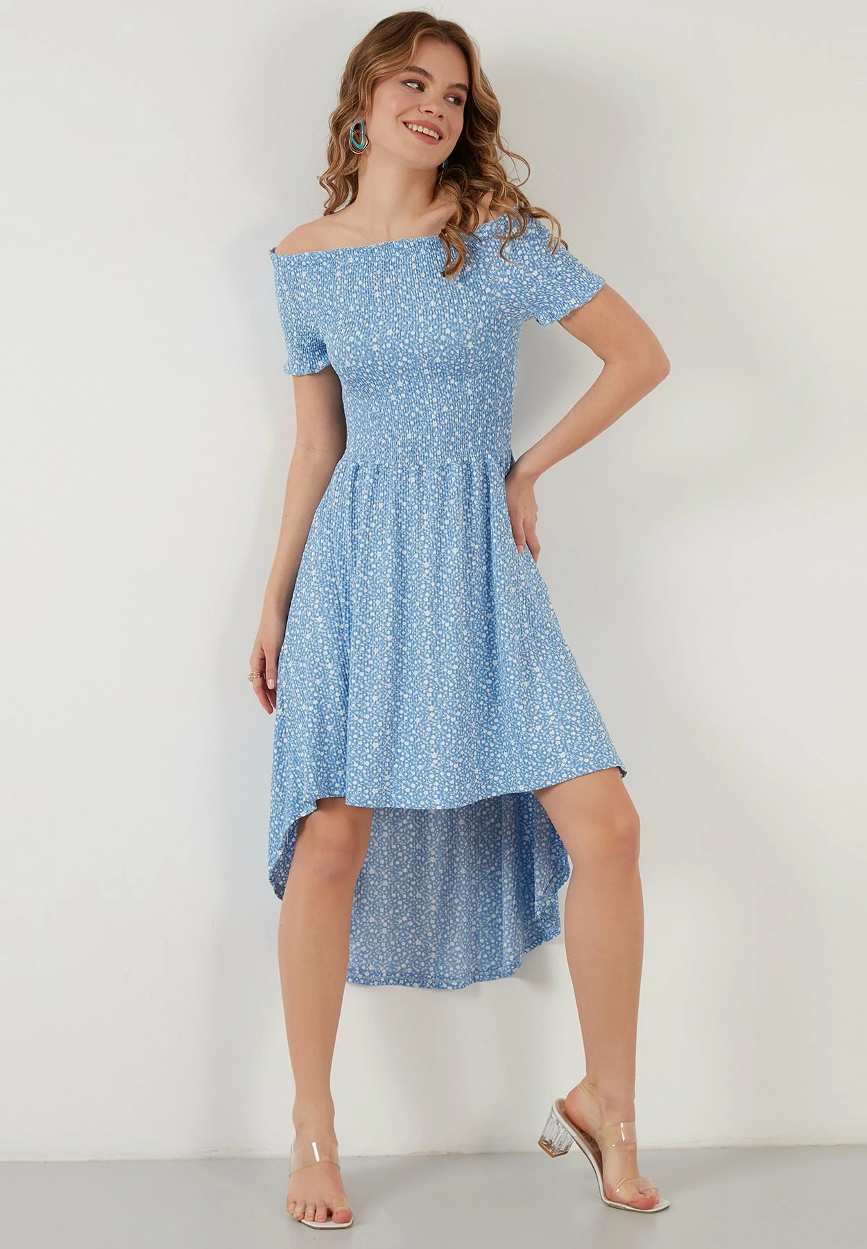 LELA Regular Fit - Jurk - Baby Blue 4 LELA Regular Fit - Jurk - Baby Blue - Afbeelding 2