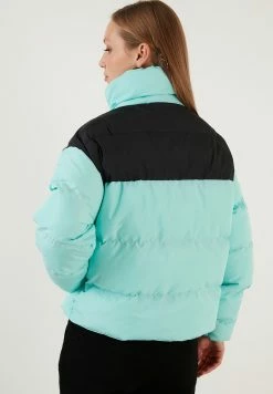 LELA Regular Fit - Winterjas - Black/Mint -LELA Winkel db73679fcaa04d41a1e118000a1d4381