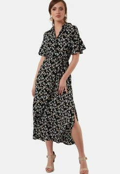 LELA Slim Fit - Blousejurk - Black