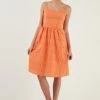 LELA Regular Fit - Jurk - Orange