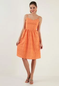 LELA Regular Fit - Jurk - Orange