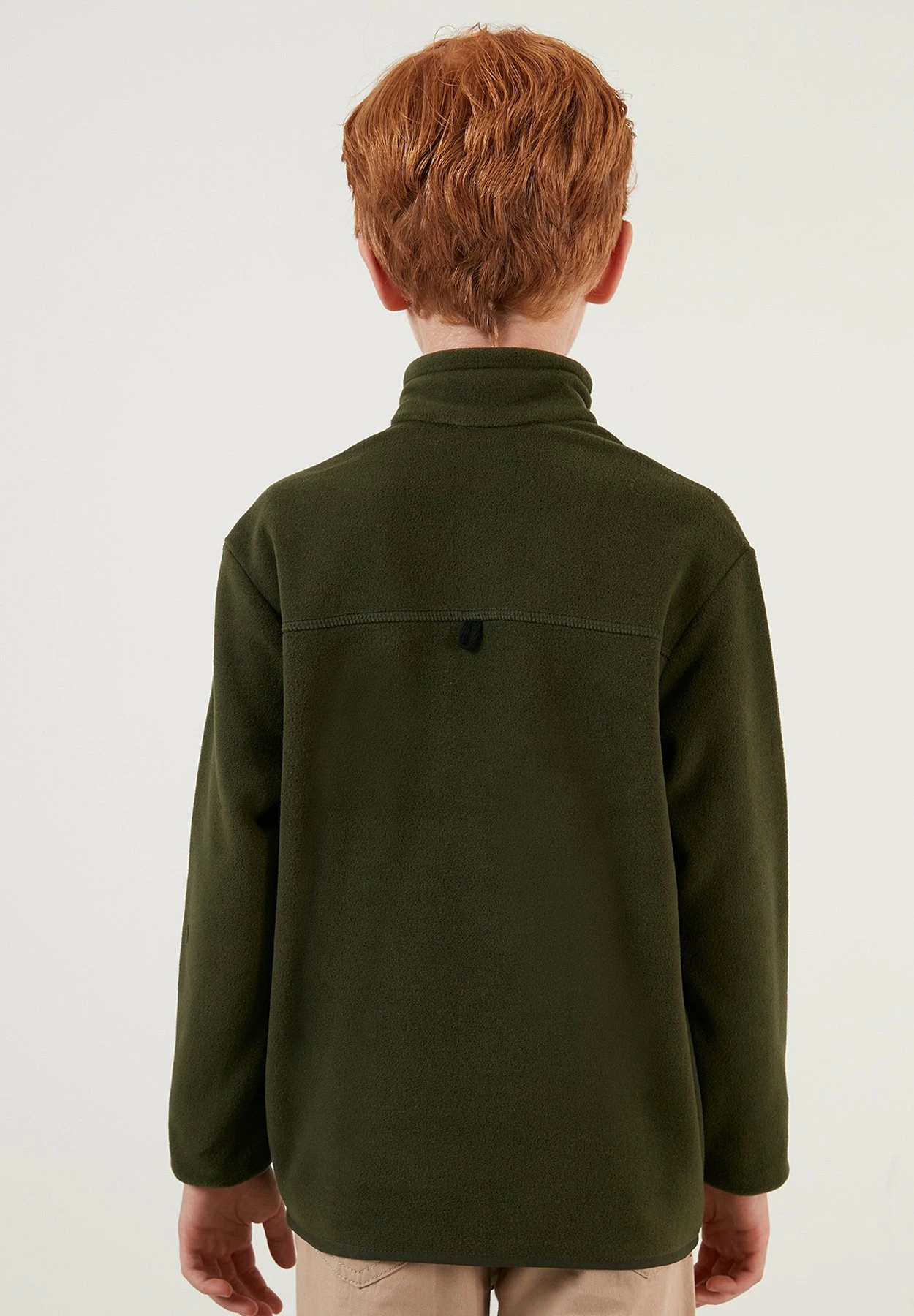 LELA Fleece Trui - Khaki 5 LELA Fleece Trui - Khaki - Afbeelding 3