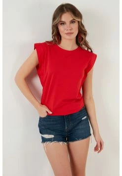 LELA Crew Neck - T-Shirt Basic - Red -LELA Winkel df19d0c985974c19a303112c845d175d