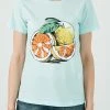 LELA T-Shirt Print - Mint -LELA Winkel e024524c22aa4c6f87478038a46f6724