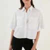 LELA Loose Fit - Overhemdblouse - White -LELA Winkel e1350415eb29461f88aaad3ee258c0be