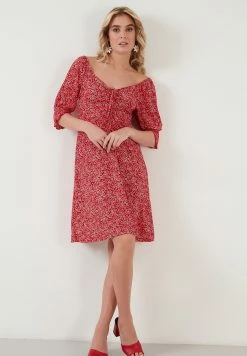 LELA Jurk - Red -LELA Winkel e23076a050ef4d25bb080c8db1f8efc5