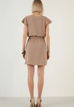 LELA Regular Fit - Jurk - Light Brown -LELA Winkel e3f40bd1ddaa4dd089afd2360779bb97