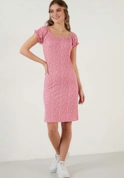 LELA Regular Fit - Etui-Jurk - Fuchsia -LELA Winkel e40e513721814e7b80bbf109c0d2370b