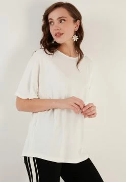 LELA Loose Fit - Blouse - Ecru -LELA Winkel e42f92105bfc4c5496b9445bf557c58a