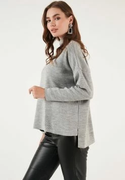 LELA Long Back- Trui - Grey 12 LELA Long Back- Trui - Grey -LELA Winkel e451bffe6cbb4dcd9fc8cfa6d2e3990d